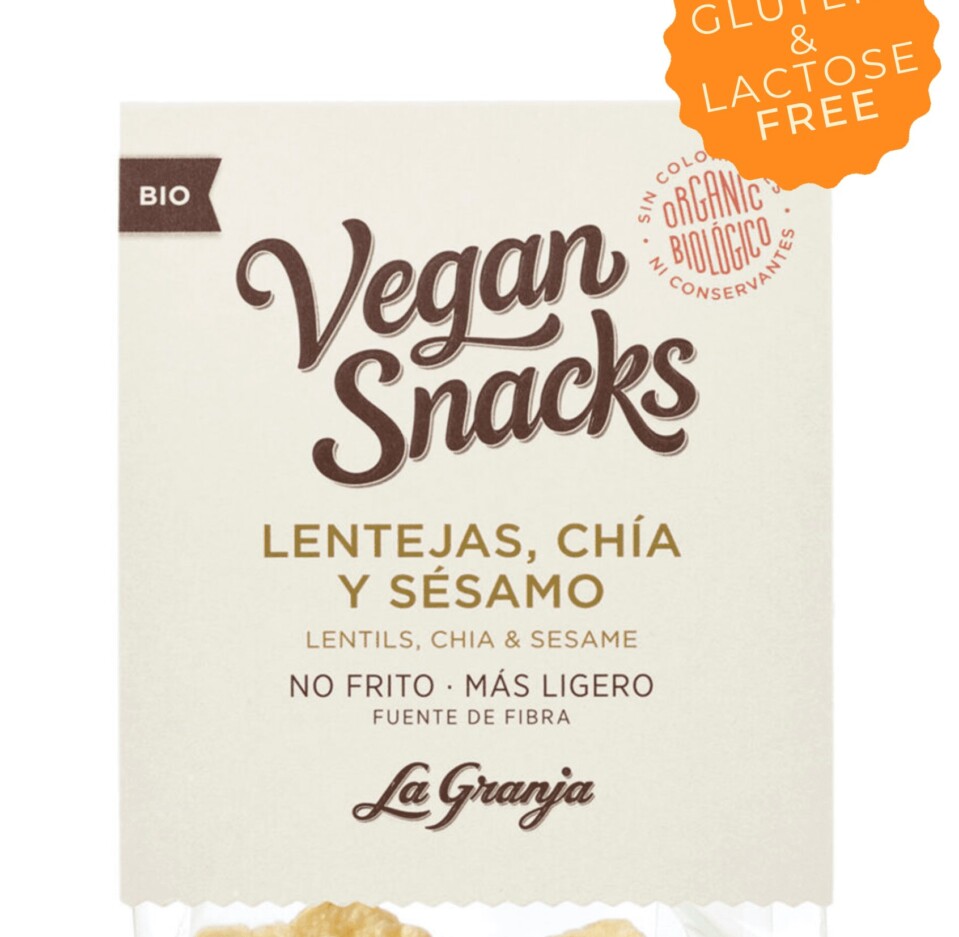 Vegan snacks llentia, xia i sèsam