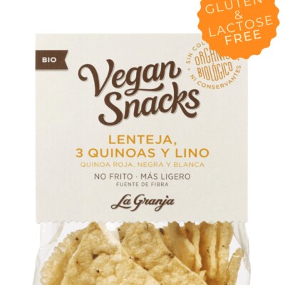 Vegan snacks llentia, 3 quinoes i lli