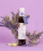 Organic apple vinegar with lavender honey