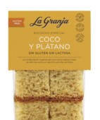 Bizcocho especial coco y plátano sin gluten y sin lactosa