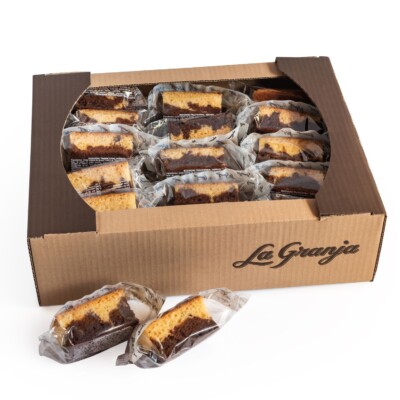 Box of traditional sponge cake, sugar-free, gluten-free and lactose-free 30uds