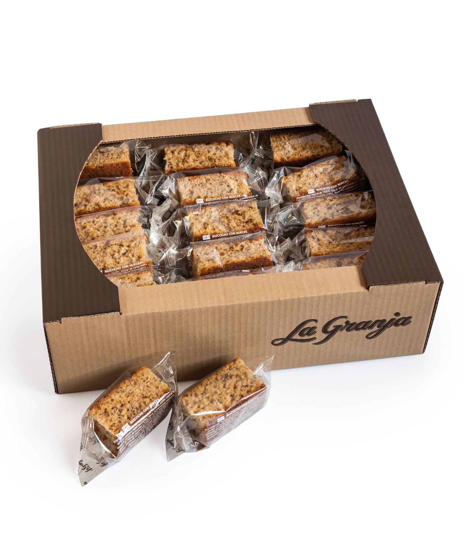Caja de bizcocho de nueces 30uds