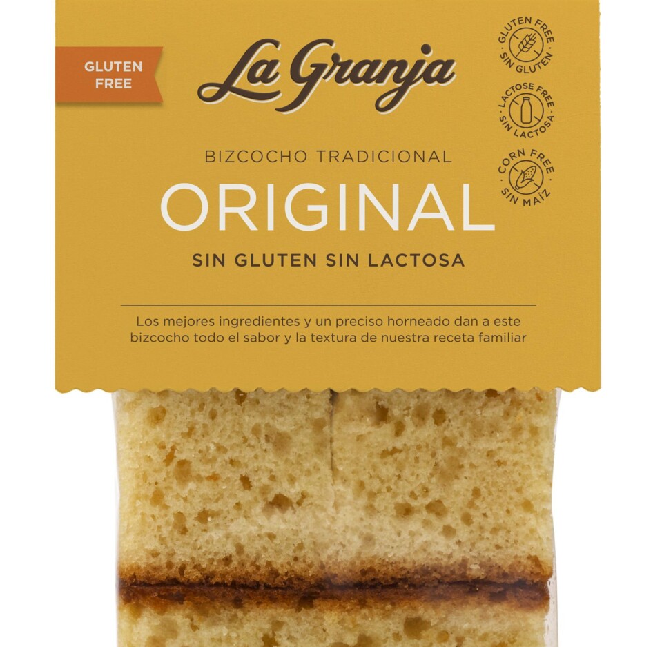 Traditional gluten and lactose free sponge cake