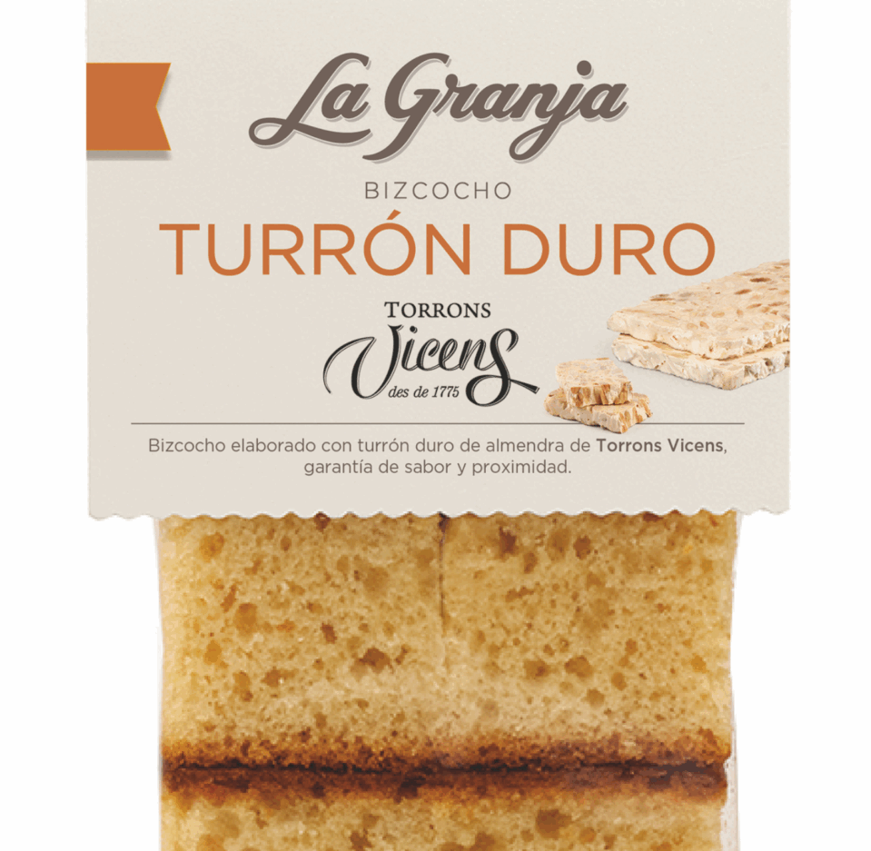 Bizcocho de almendras sin gluten y sin lactosa Torrons Vicens