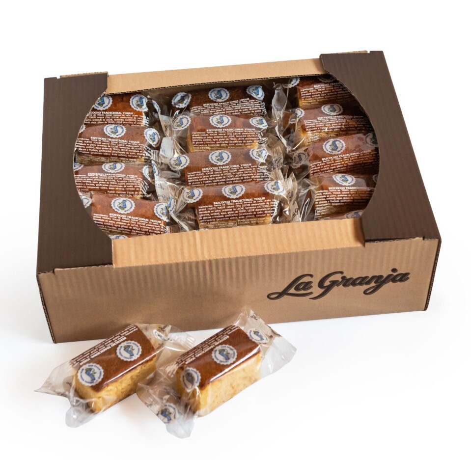 Caja bizcocho tradicional yogur La Fageda 30uds