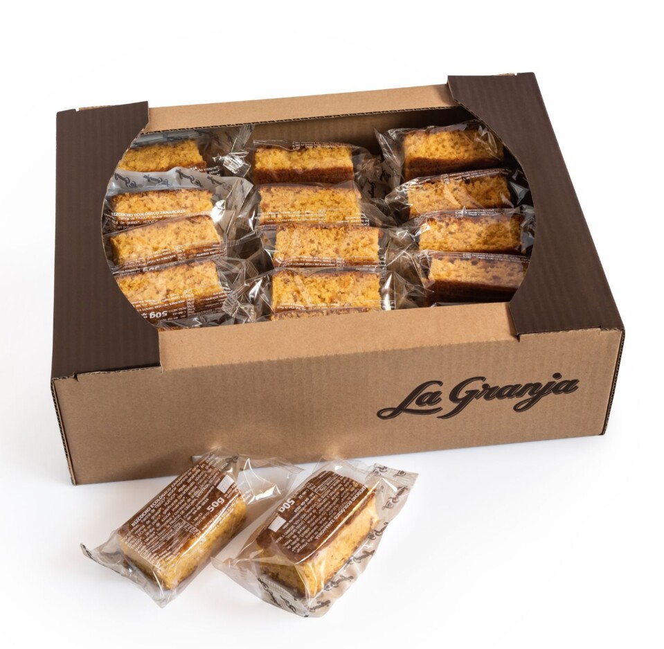 Caja de bizcocho tradicional original 30uds