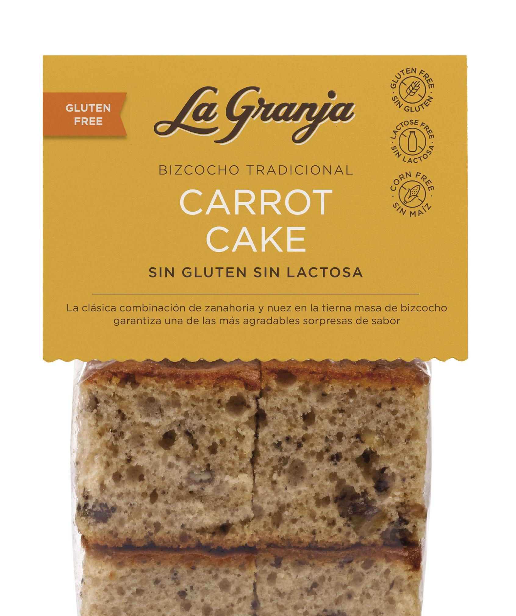 Pa de pessic carrot cake sense gluten i sense lactosa