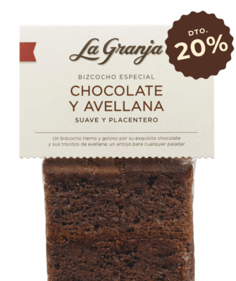 Bizcocho especial chocolate y avellana