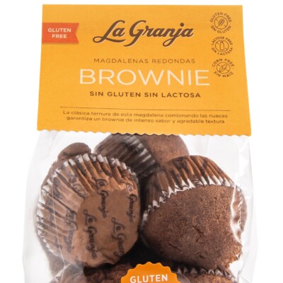 Magdalenas Brownie sin gluten y sin lactosa