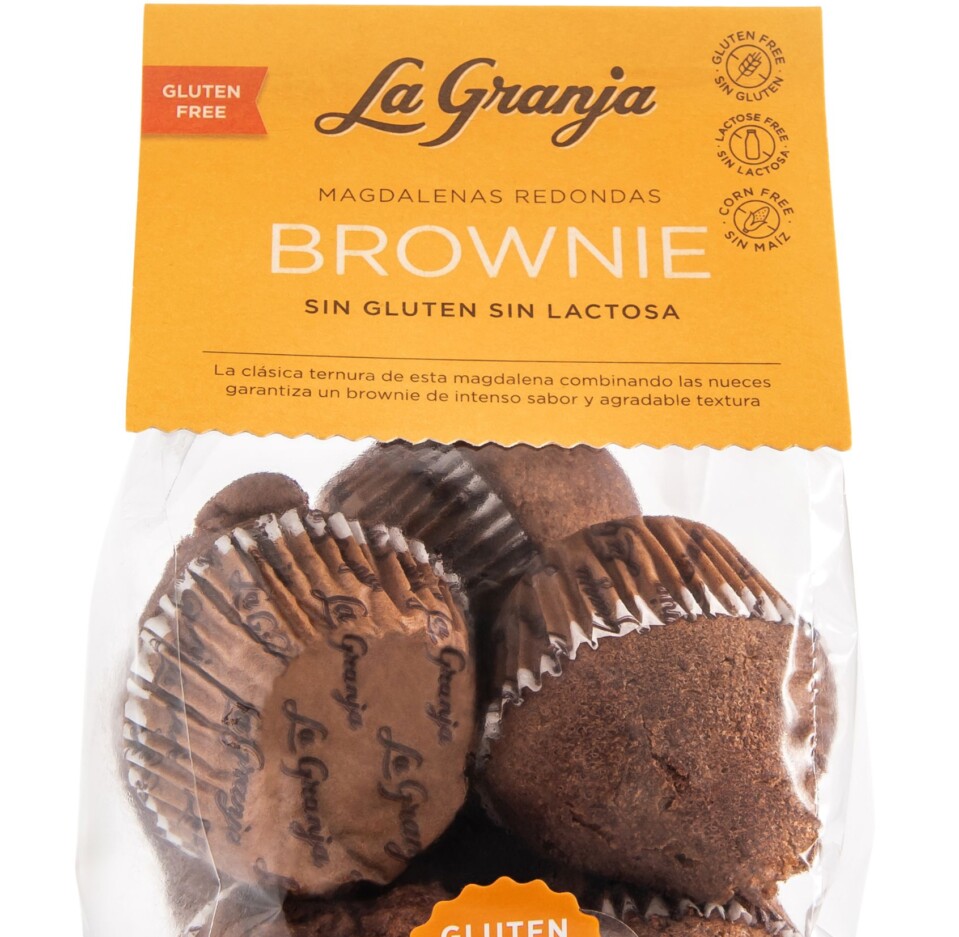 Magdalenes Brownie sense gluten i sense lactosa
