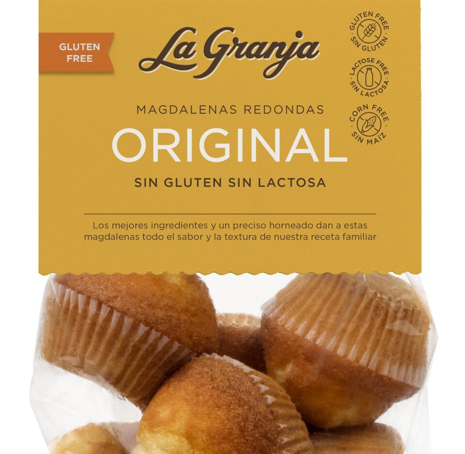 Original gluten and lactose free round fairy cakes