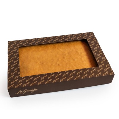 Plancha 1,8 Kg de bizcocho tradicional sin azúcares, sin gluten y sin lactosa