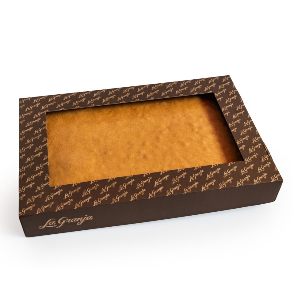 Sheet 1.8 kg of traditional sponge cake, sugar-free, gluten-free and lactose-free