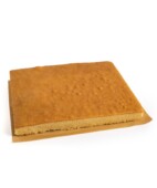 Sheet 1.8 kg of traditional sponge cake, sugar-free, gluten-free and lactose-free