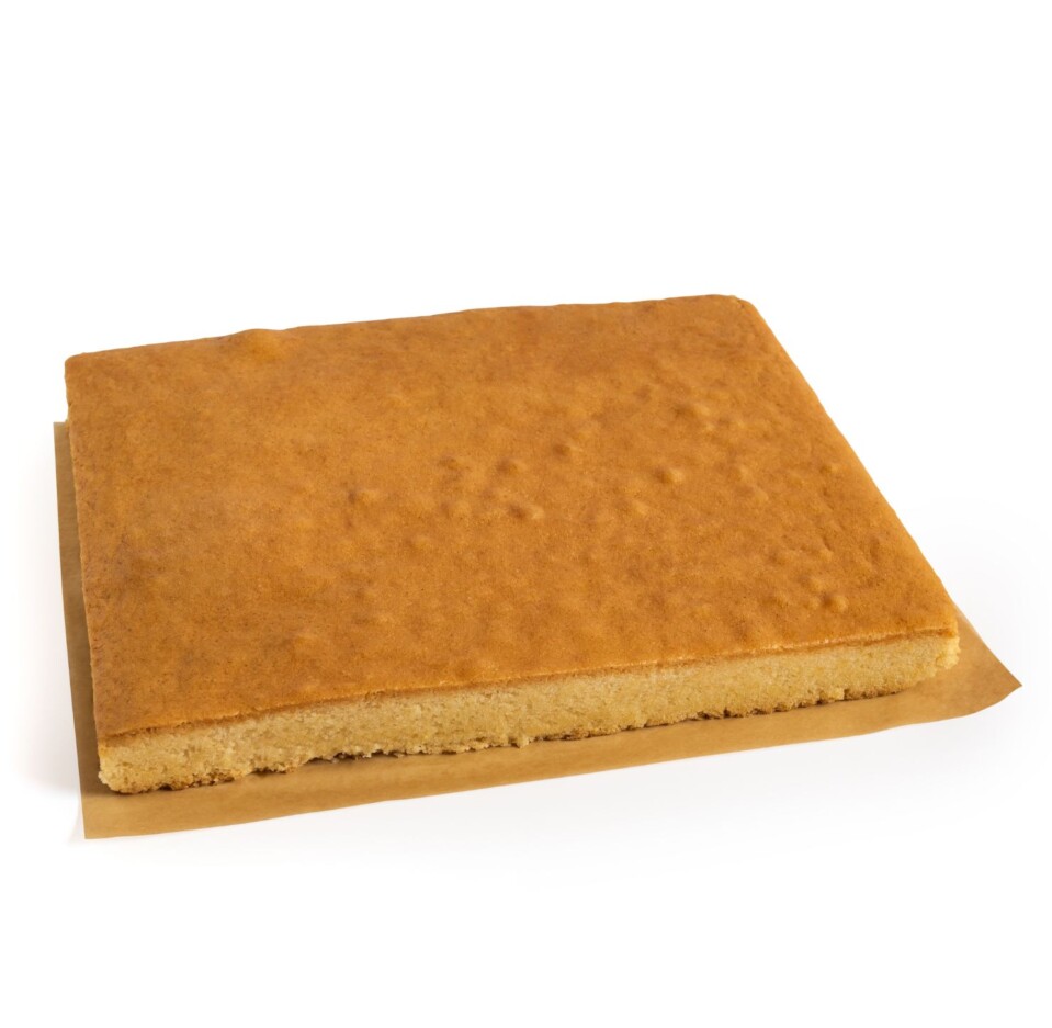 Sheet 1.8 kg of traditional sponge cake, sugar-free, gluten-free and lactose-free