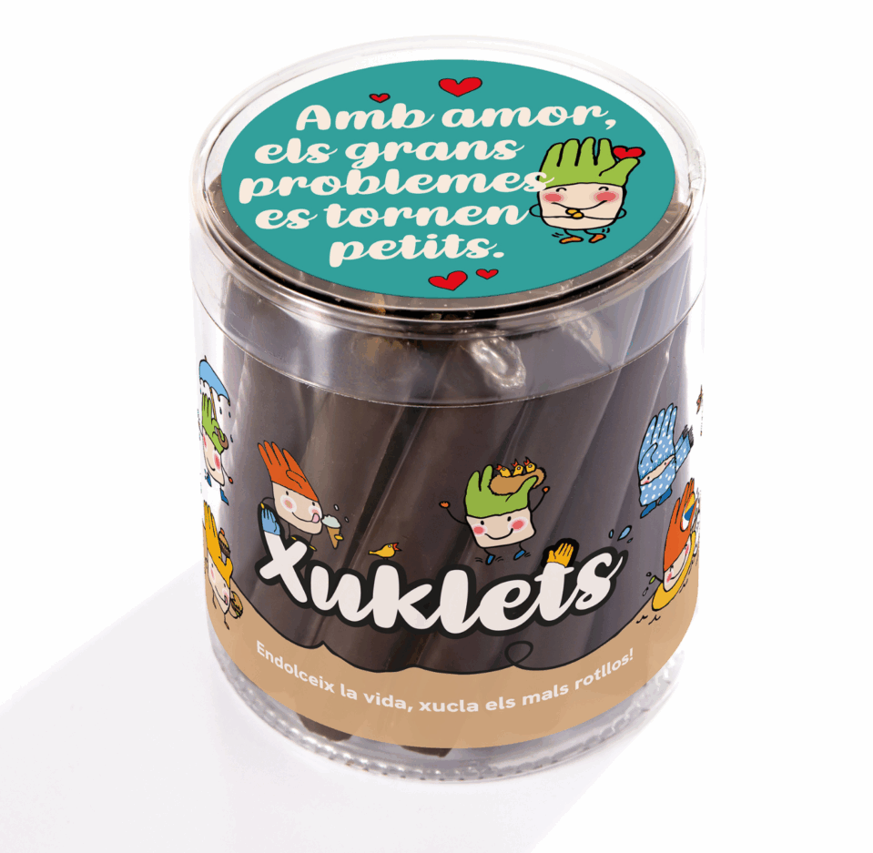 Xuklets barquillos de chocolate